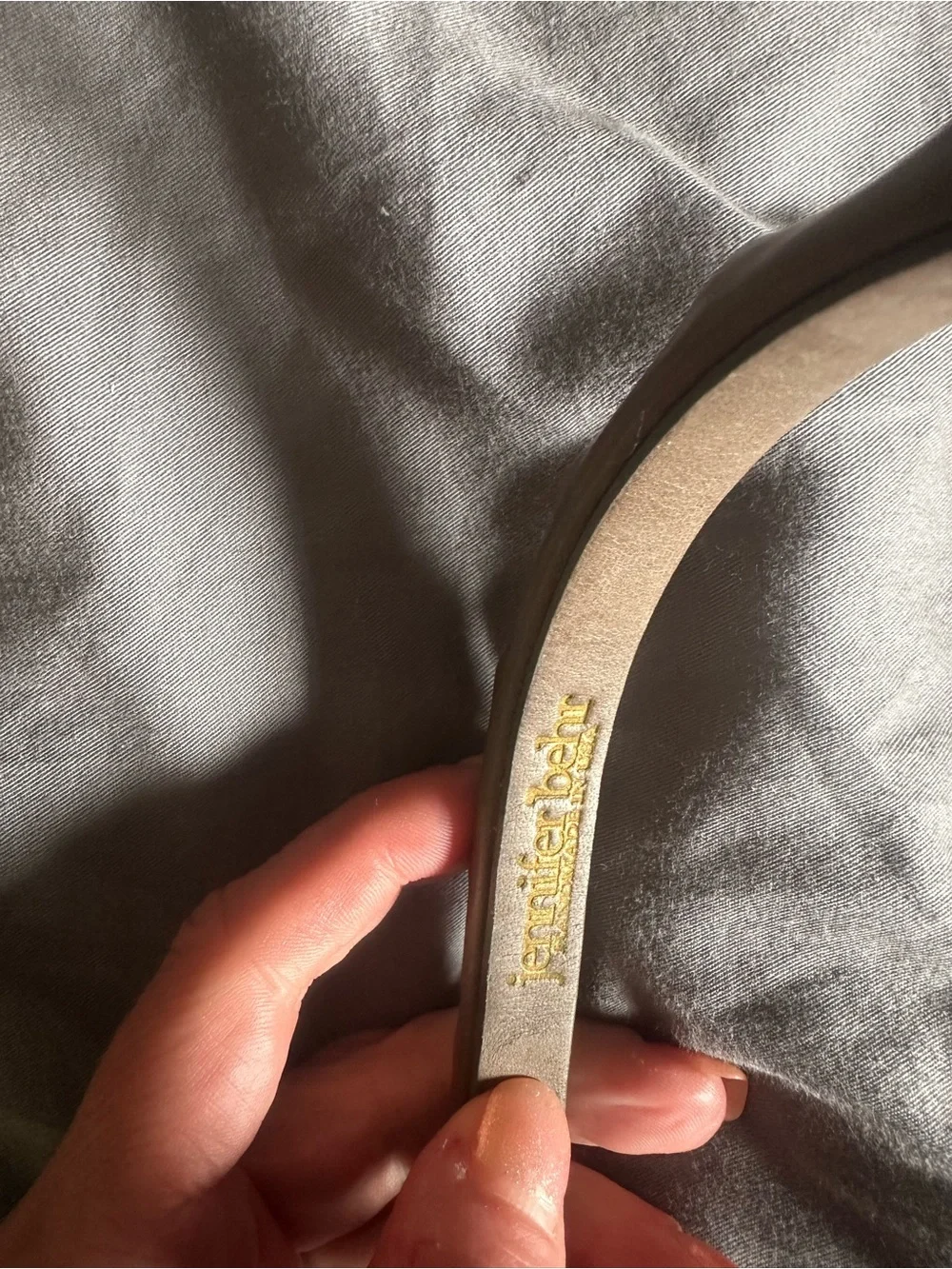 Jennifer Behr Ridged Headband - Grayish/Brown Tone